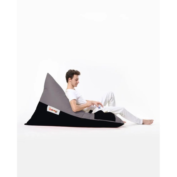 Puf de jardín Pyramid Large Double Color Bed Humo Negro