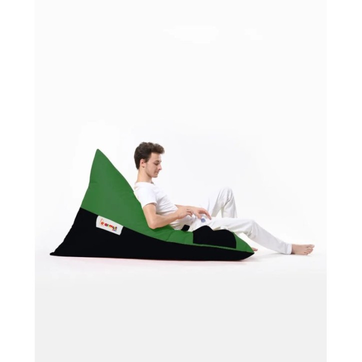 Puf de jardín Pyramid Large Double Color Bed Verde Negro