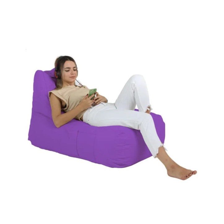 Puf de jardín Trendy Comfort Bed Púrpura