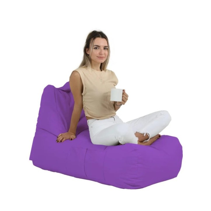 Puf de jardín Trendy Comfort Bed Púrpura