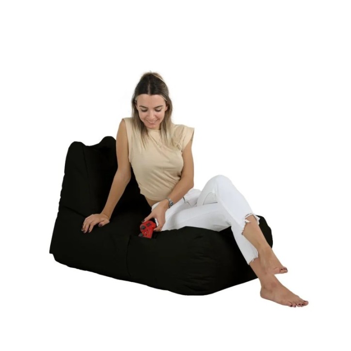 Puf de jardín Trendy Comfort Bed Negro