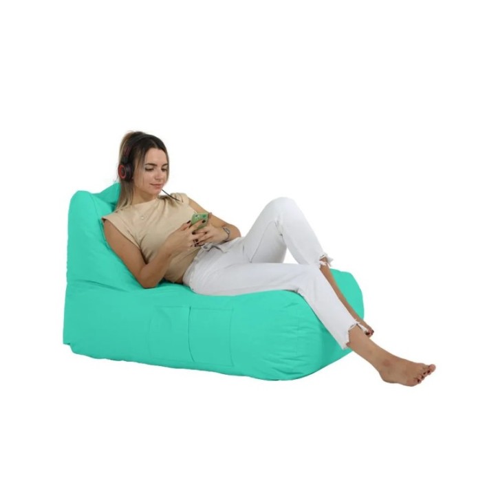 Puf de jardín Trendy Comfort Bed Turquesa