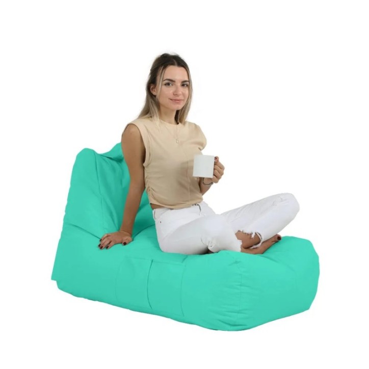 Puf de jardín Trendy Comfort Bed Turquesa