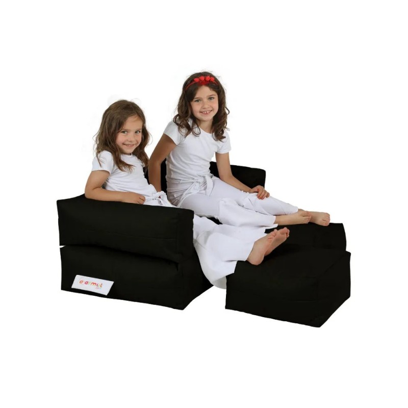 Puf de jardín Kids Double Seat Negro 8683743039876