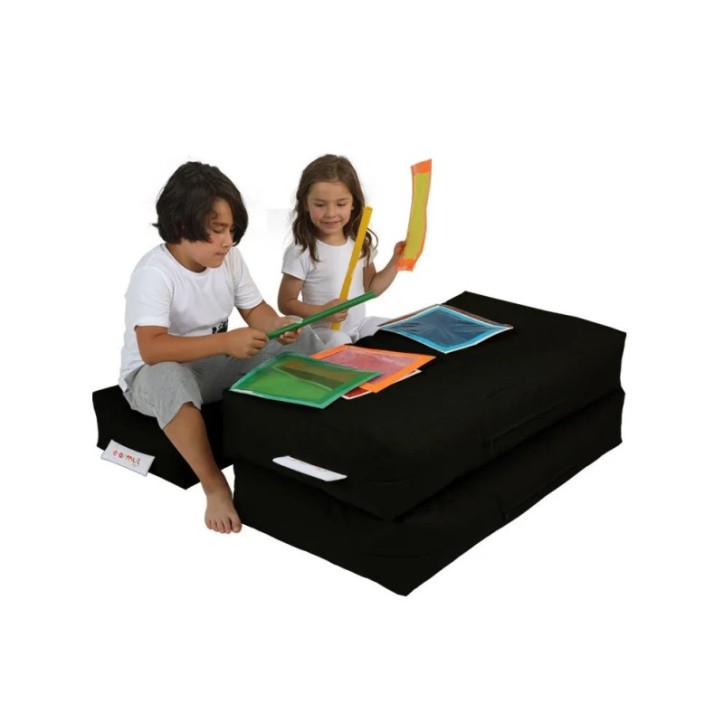 Puf de jardín Kids Double Seat Negro