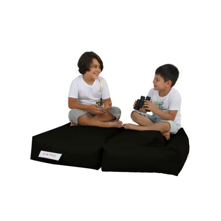 Puf de jardín Kids Double Seat Negro