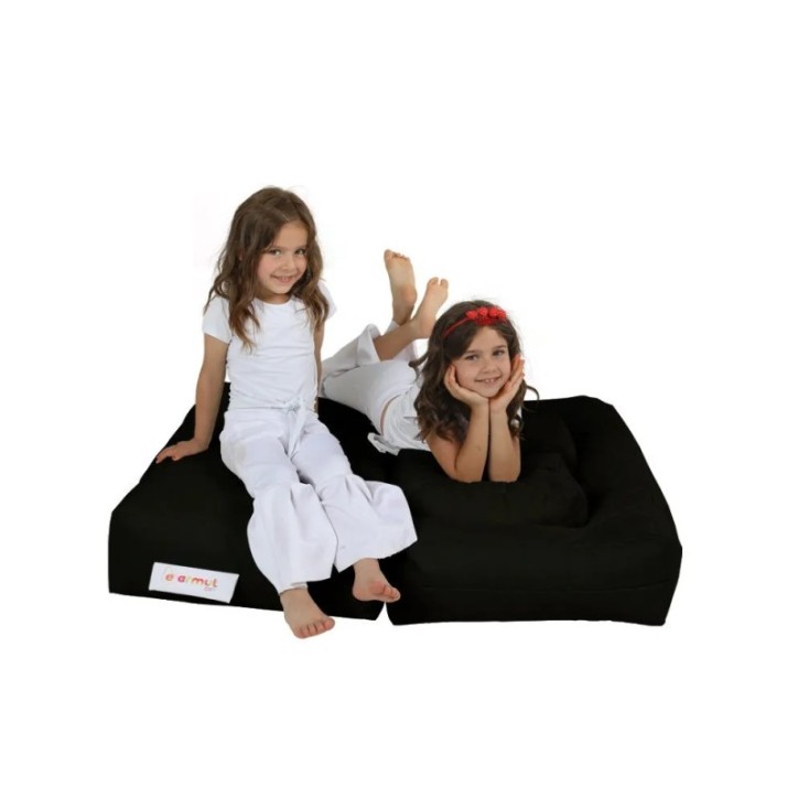 Puf de jardín Kids Double Seat Negro