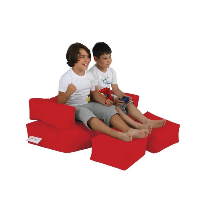 Puf de jardín Kids Double Seat Rojo