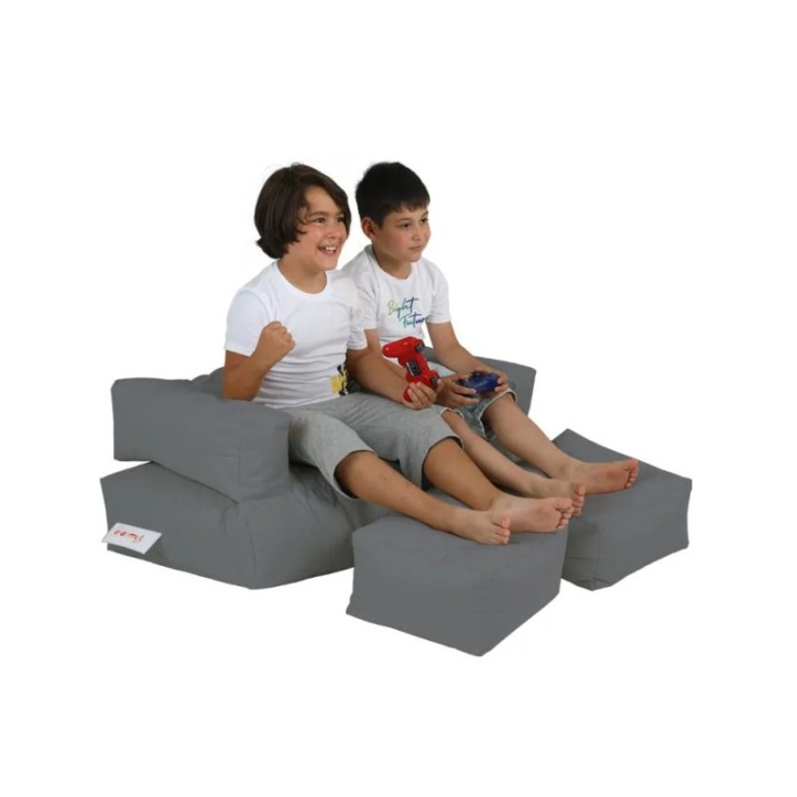 Puf de jardín Kids Double Seat Humo