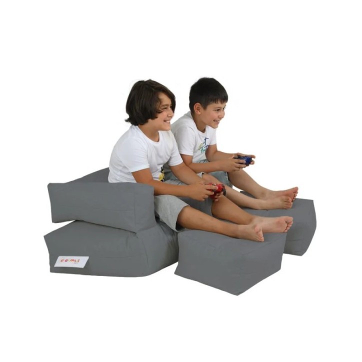 Puf de jardín Kids Double Seat Humo