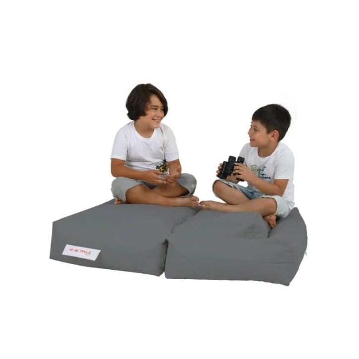 Puf de jardín Kids Double Seat Humo