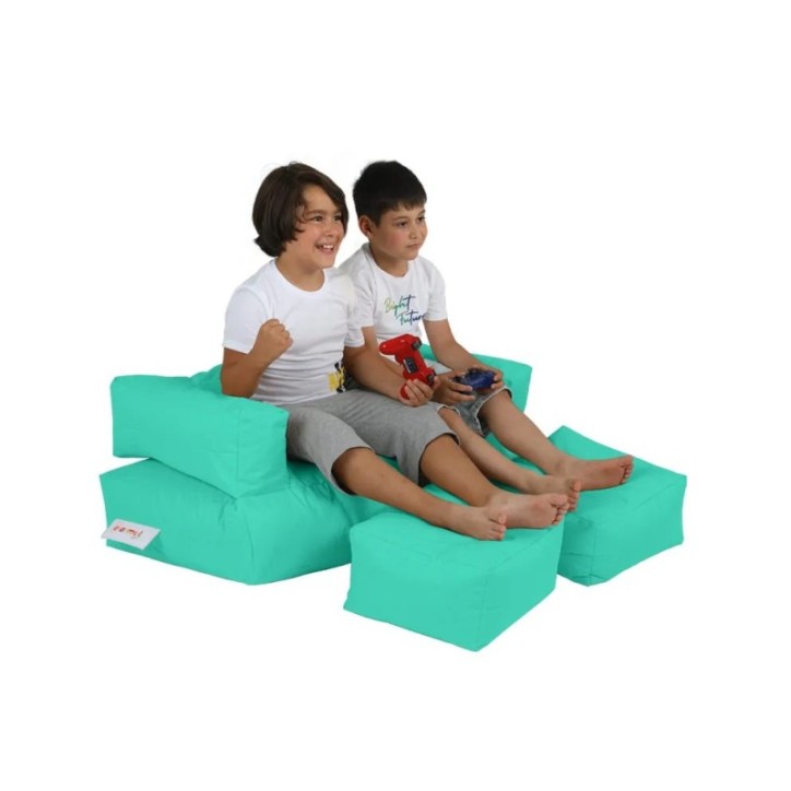 Puf de jardín Kids Double Seat Turquesa