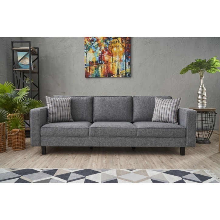 Sofá 3 plazas Kale Linen Gris