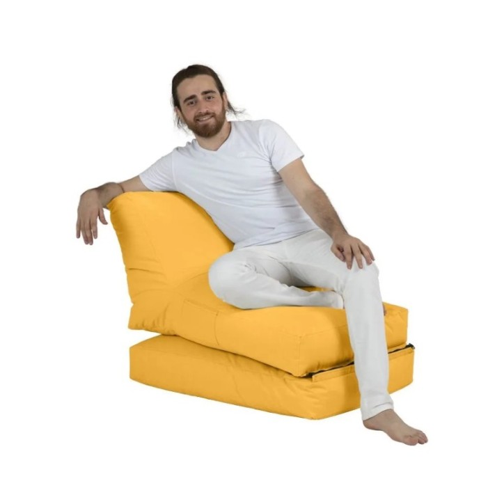 Puf de jardín Siesta Sofa Bed Amarillo