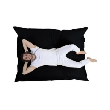 Puf de jardín Giant Cushion 140x180 Negro