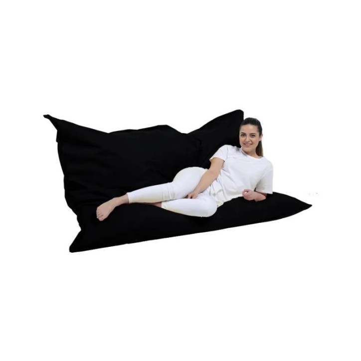 Puf de jardín Giant Cushion 140x180 Negro