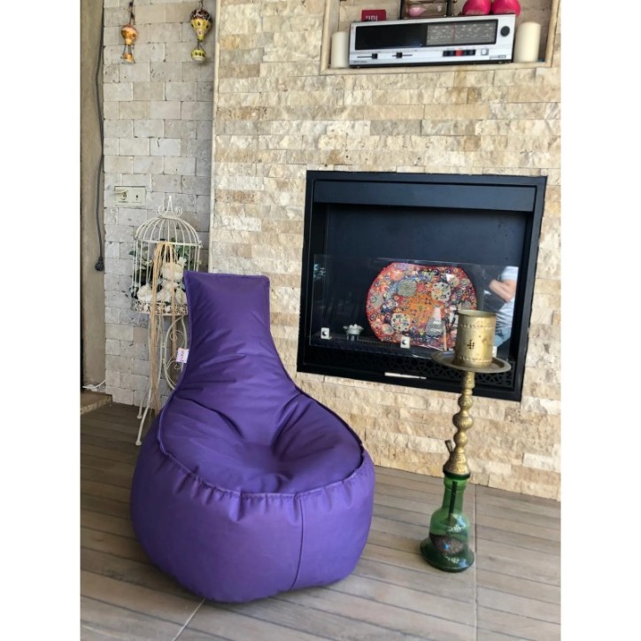 Puff Bean Bag Aktif Púrpura