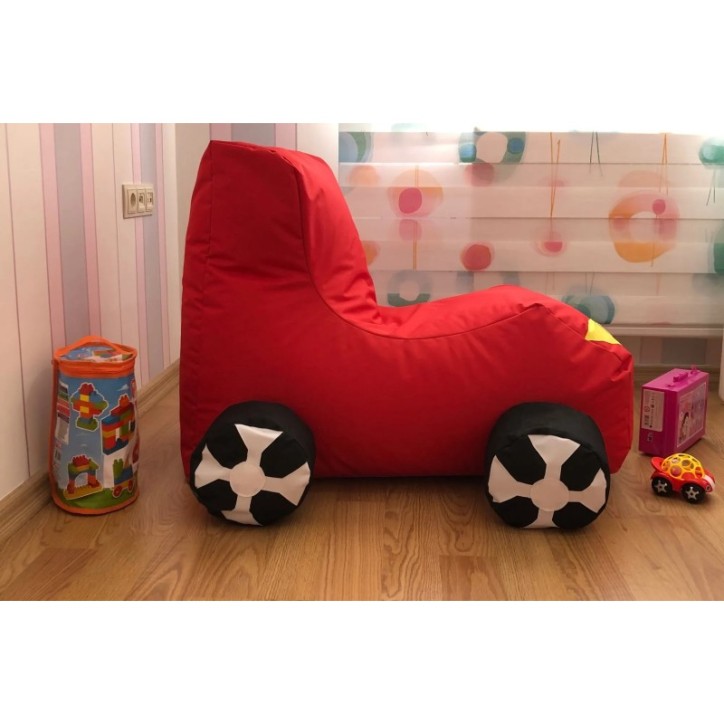 Puff Bean Bag Blc Araba Rojo