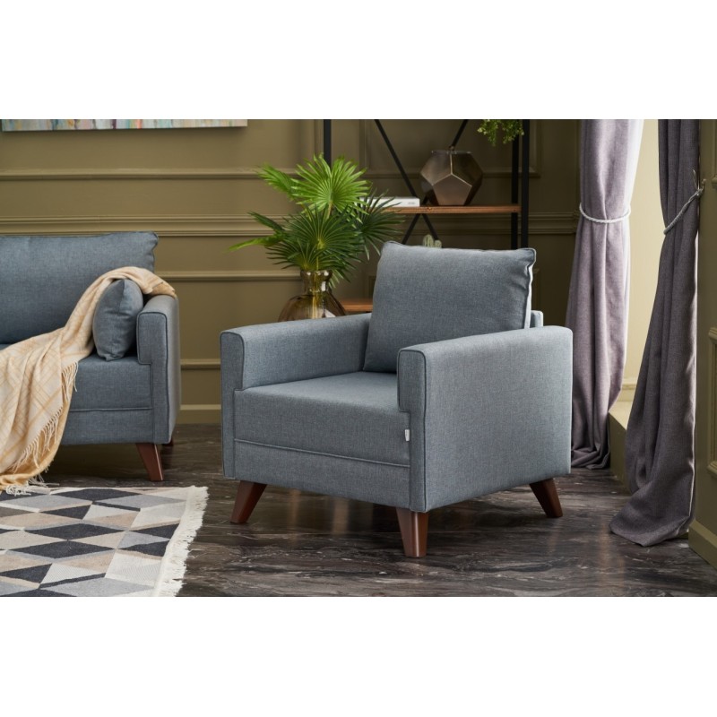 Sillón Bella Soft Tekli Azul - 825BLC1685