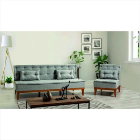 Set sofá cama sillón Fuoco Gris - 867UNQ1604