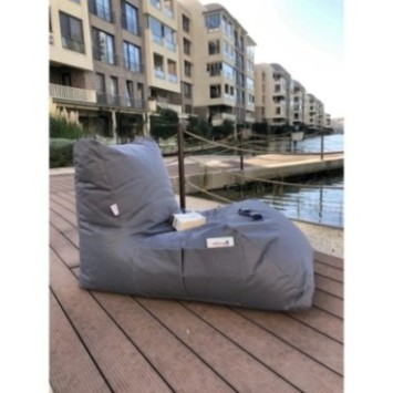 Puff Bean Bag Daybed Gris 8684282549086