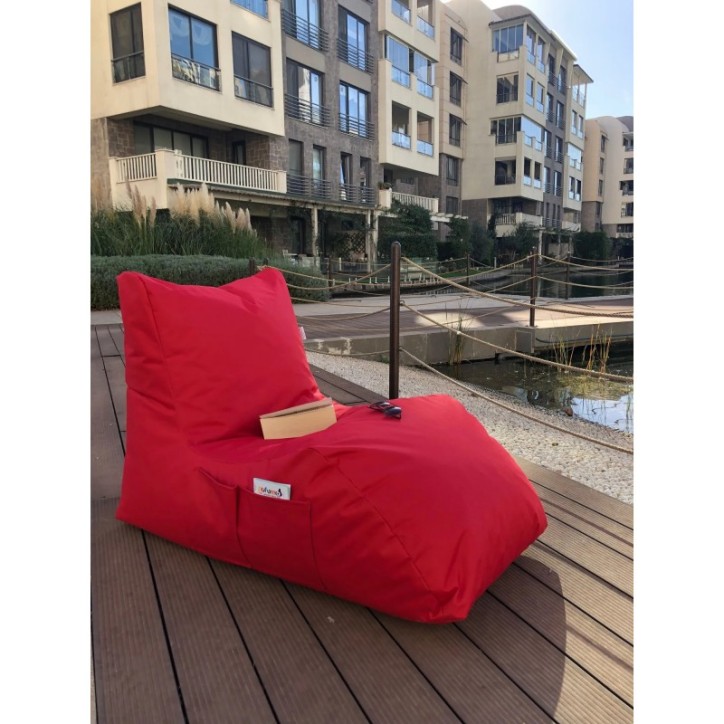 Puff Bean Bag Daybed Rojo