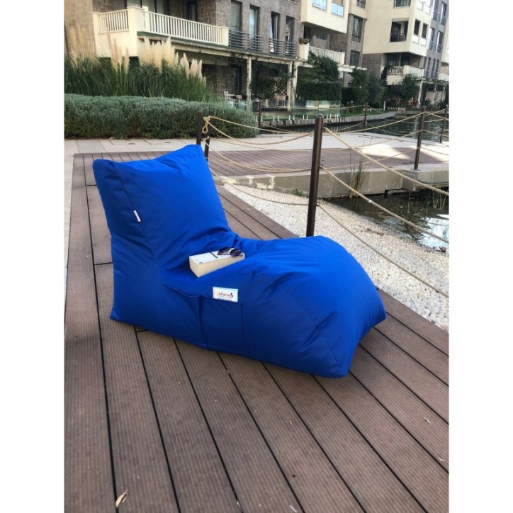 Puff Bean Bag Daybed Azul