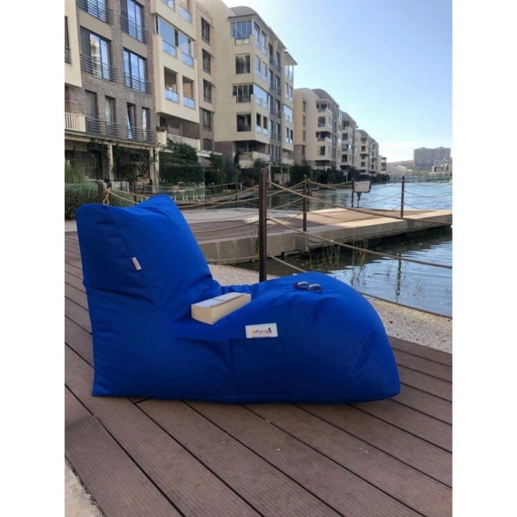 Puff Bean Bag Daybed Azul