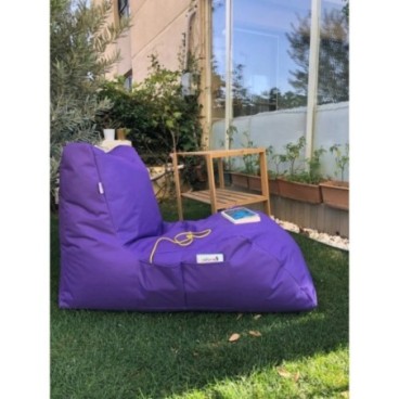 Puff Bean Bag Daybed Púrpura