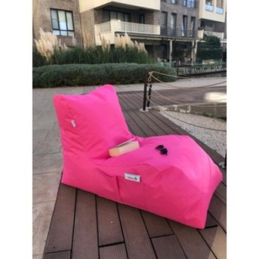 Puff Bean Bag Daybed Rosa