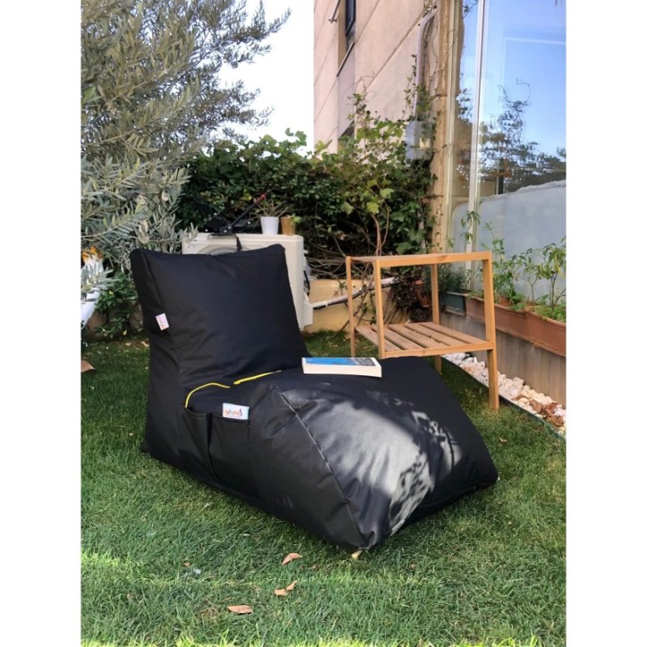 Puff Bean Bag Daybed Negro