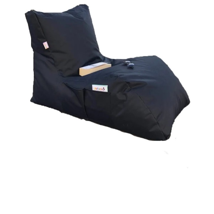 Puff Bean Bag Daybed Negro