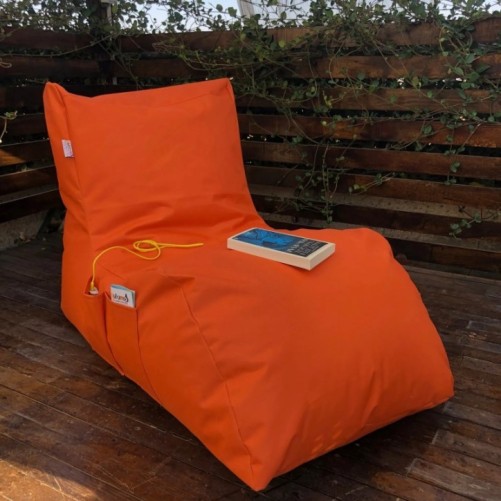 Puff Bean Bag Daybed Naranja