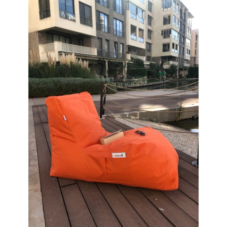 Puff Bean Bag Daybed Naranja