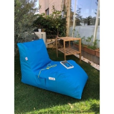 Puff Bean Bag Daybed Turquesa 8684282549161