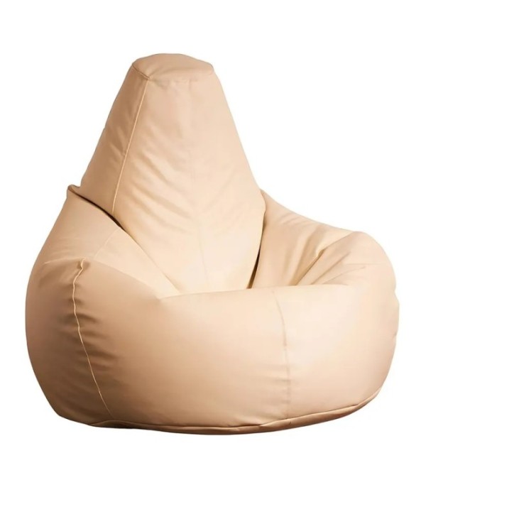 Puff Bean Bag Deri Armut Crema