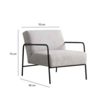 Sillón Eti Bergere Gris 8684282393993