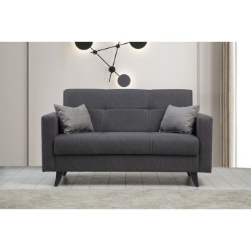 Sofá cama 2 plazas Polya Gris oscuro - 730MST1108