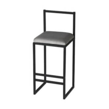 Juego de mesa y taburete de bar (5 piezas) Nordic Gris Nogal Negro 8683742898054