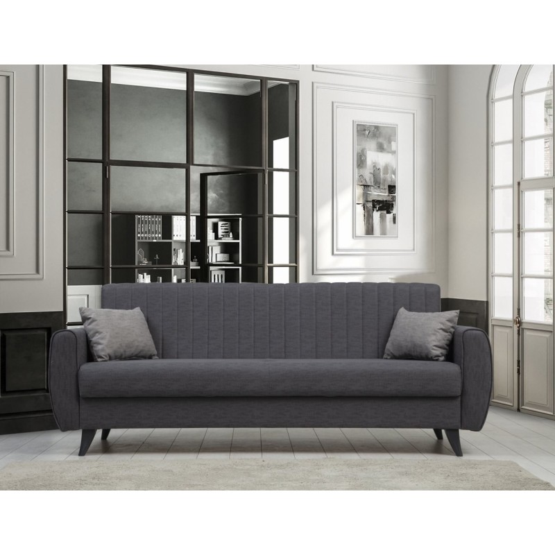 Sofá cama 3 plazas Alkon Gris oscuro - 730MST1204