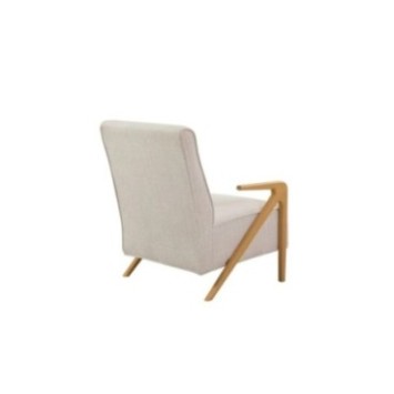 Sillón Larus Wood Berjer Roble Crema 8684282723066