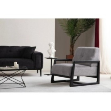 Sillón Athena Bergere Gris Claro 8684282576914