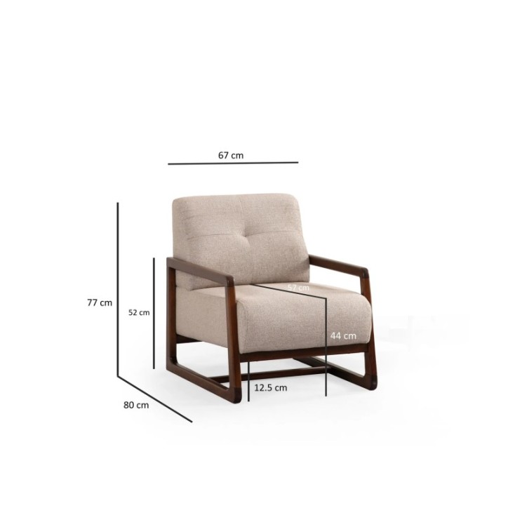 Sillón Athena Bergere Beige