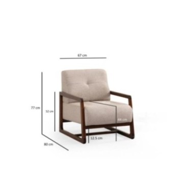 Sillón Athena Bergere Beige 8684282576921