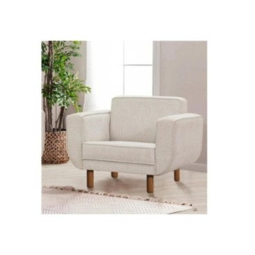 Sillón Larus Berjer Nogal Crema 8684282723097