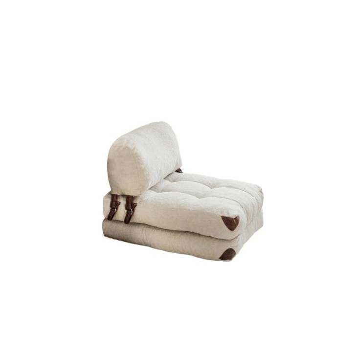 Sofá-cama de 1 plaza Fold Teddy Crema