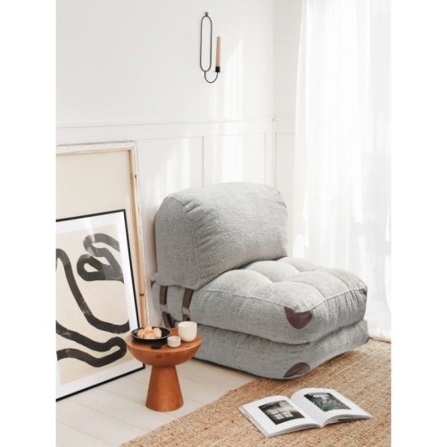 Sofá-cama de 1 plaza Fold Teddy Gris