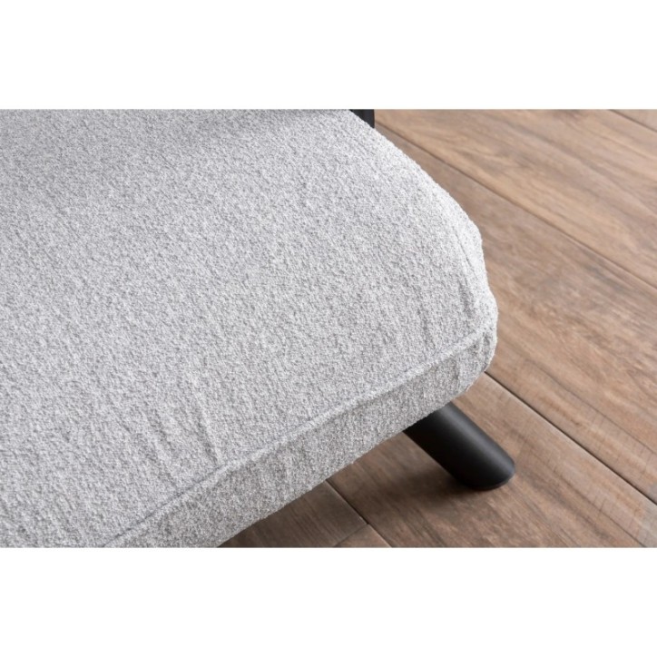 Sofá-cama de 1 plaza Sando Single - Teddy Fabric Gris