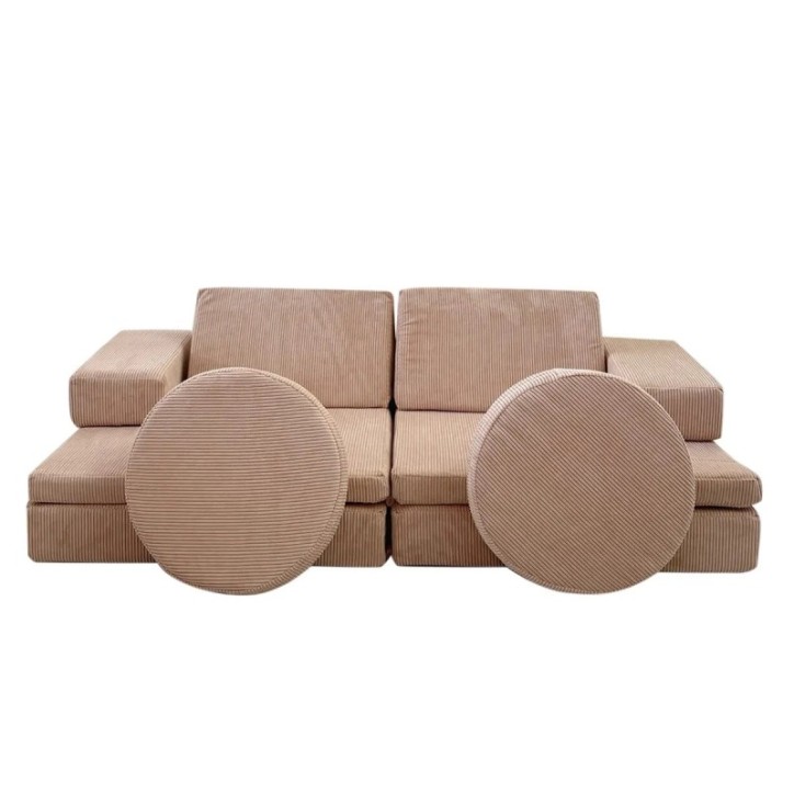 Sofá-cama de 2 plazas Puzzle Rosa