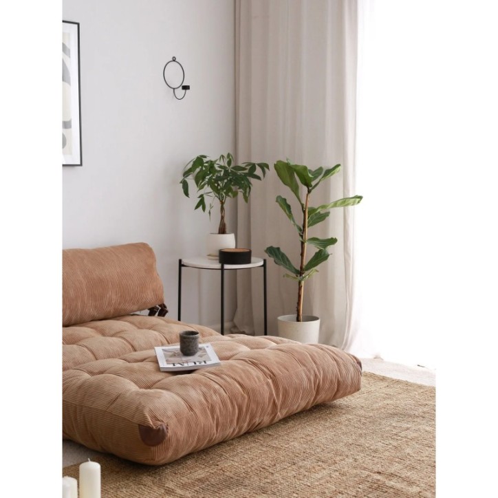 Sofá-cama de 2 plazas Fold Kadife Camel